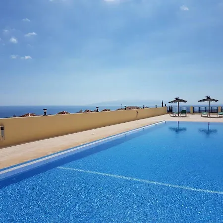Сasa de vacaciones Roque Del Conde 3 With Fantastic Sea View, Terrace, Pool, Wifi, Sat-tv, Garage